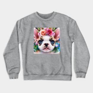 Cute Frenchie Puppy Crewneck Sweatshirt